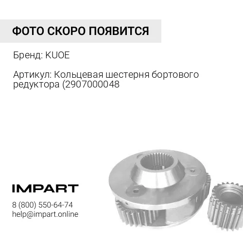 Кольцевая шестерня бортового редуктора 29070000481 KUOE