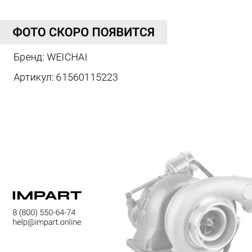 61560115223 Турбокомпрессор WD615 WEICHAI
