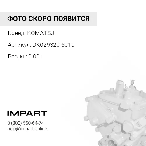 DK029320-6010 ШАЙБА KOMATSU