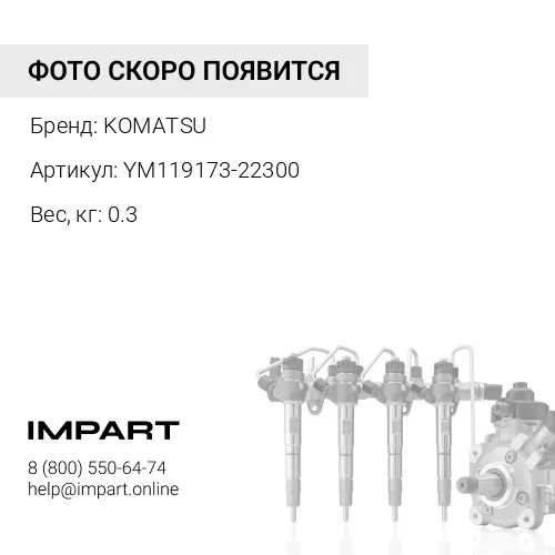 YM119173-22300 ПАЛЕЦ ДЛЯ КРЕПЛЕНИЯ СТАЛЬ KOMATSU