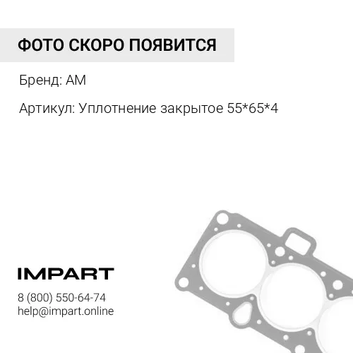Уплотнение закрытое 55*65*4