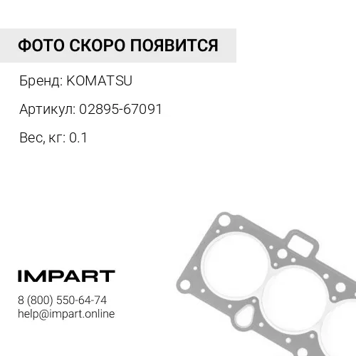 02895-67091 О-КОЛЬЦО KOMATSU