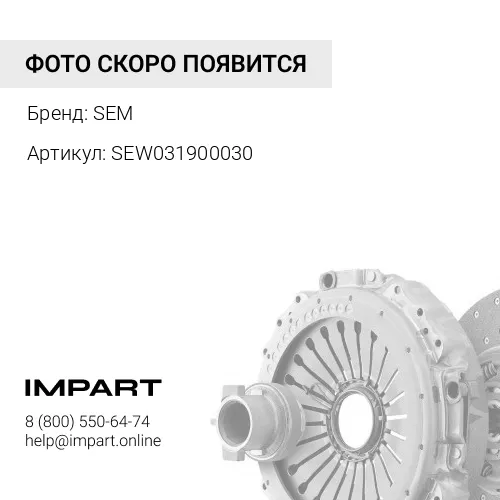 SEW031900030 SEW031900030 Диск сцепления, сталь SEM