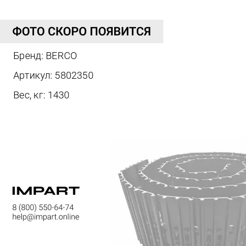 5802350 CR6085/43/24 Гусеница 43 зв., с башмаками 24 дм BERCO