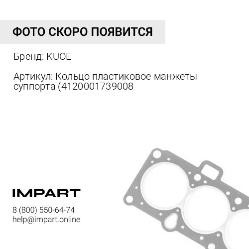 Кольцо пластиковое манжеты суппорта 4120001739008 KUOE