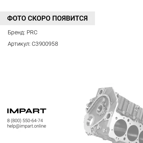 C3900958 Заглушка блока цилиндров PRC