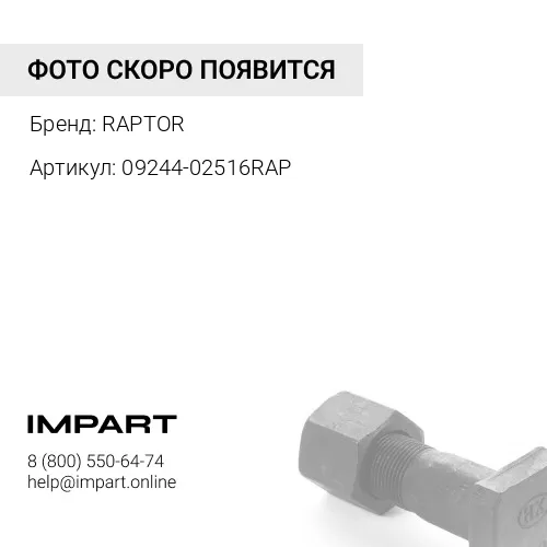 09244-02516RAPTOR ШТИФТ В СБОРЕ RAPTOR