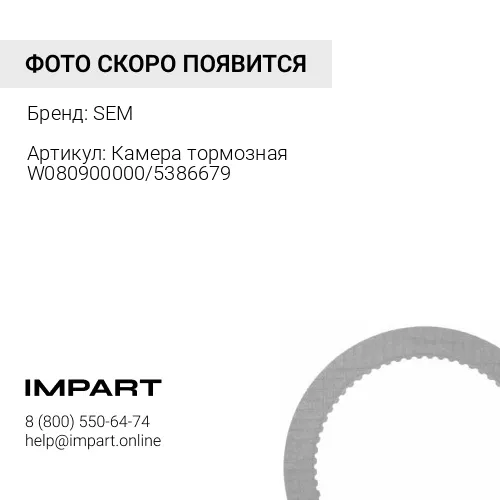 W080900000 Камера тормозная W080900000/5386679 SEM