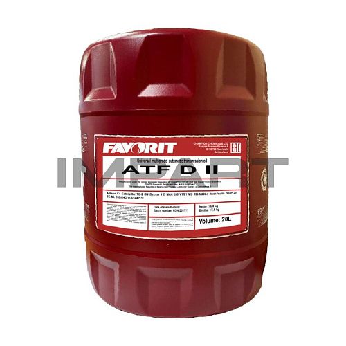 Масло трансмиссионное FAVORIT ATF D II (20 л)